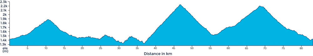 Ride profile of Passo Giau and Passo Valporola