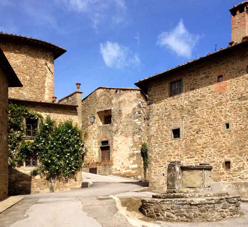 A stone hamlet in Tuscany