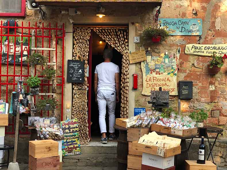 A shop in the beautiful little Tuscan town of Bolgheri