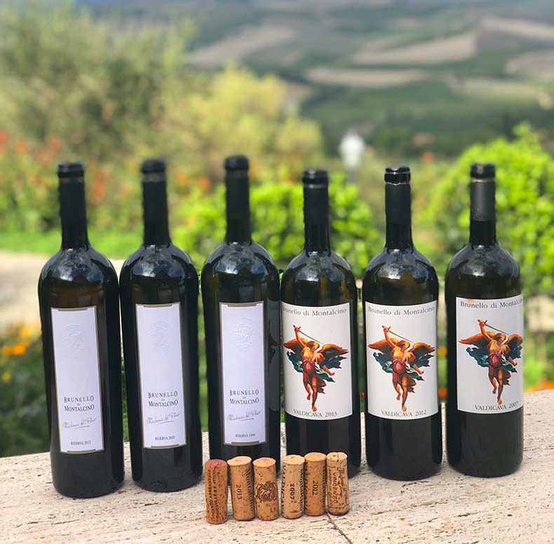 Six bottles of Brunello di Montalcino
