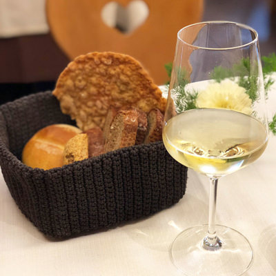 A glass of Italian white wine