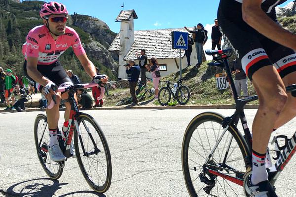 Tom Dumoulin in the Giro d'Italia Pink Jersey