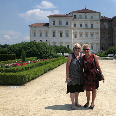 Two non riding partners at La Venaria Reale