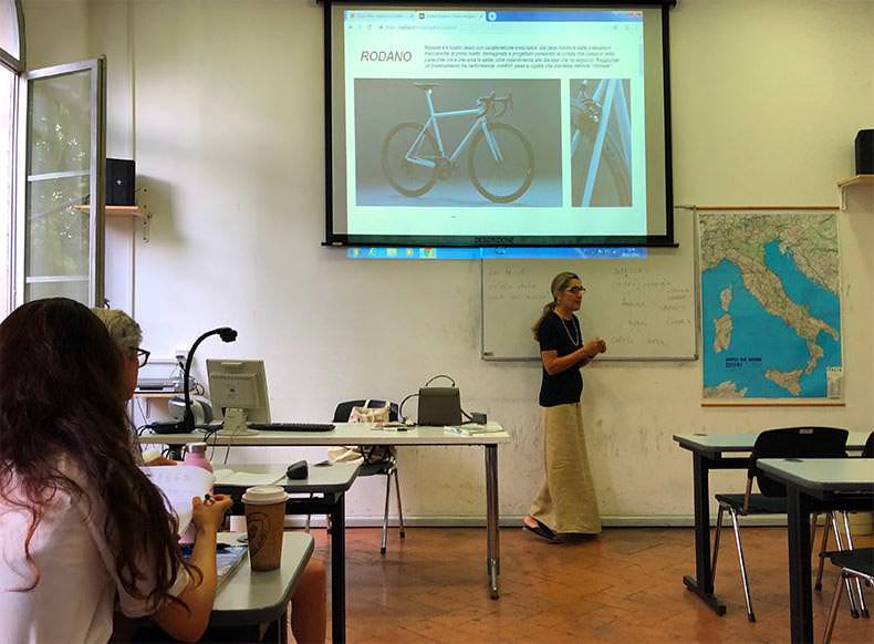 An italian language class in Siena