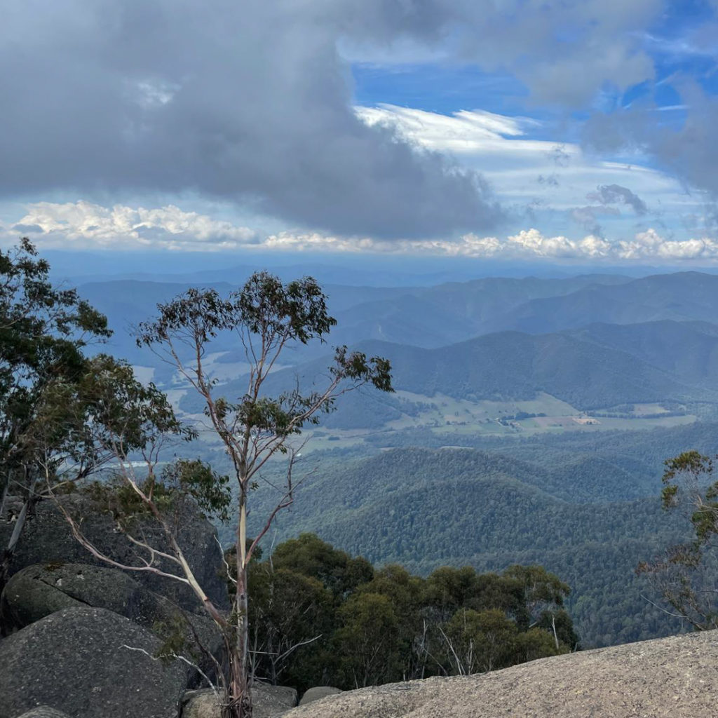 the vista from Mt Buffalo