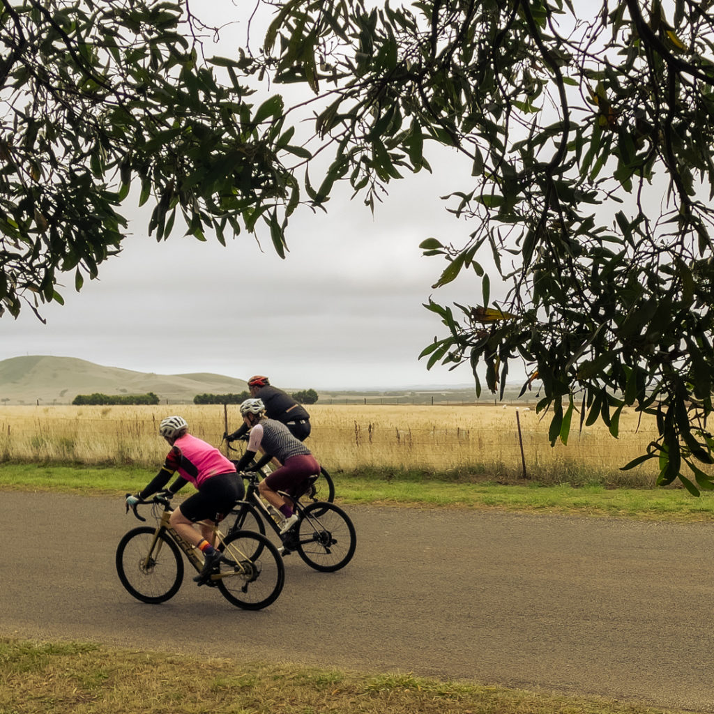 Riding on the quiet country roads of Daylesford