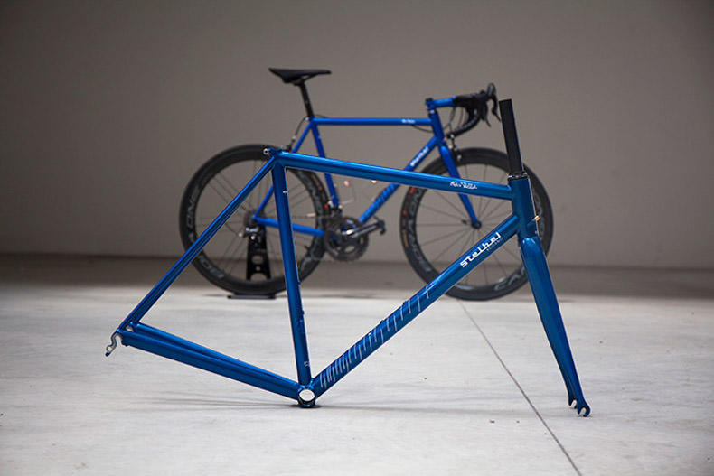 a stelbel rodano frame and complete bicycle