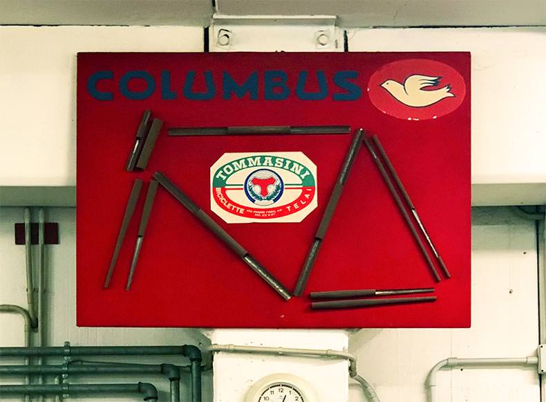 tommasini logo and bike frame