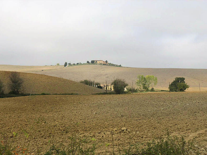 The landscape of the Crete Sinese in Tuscany