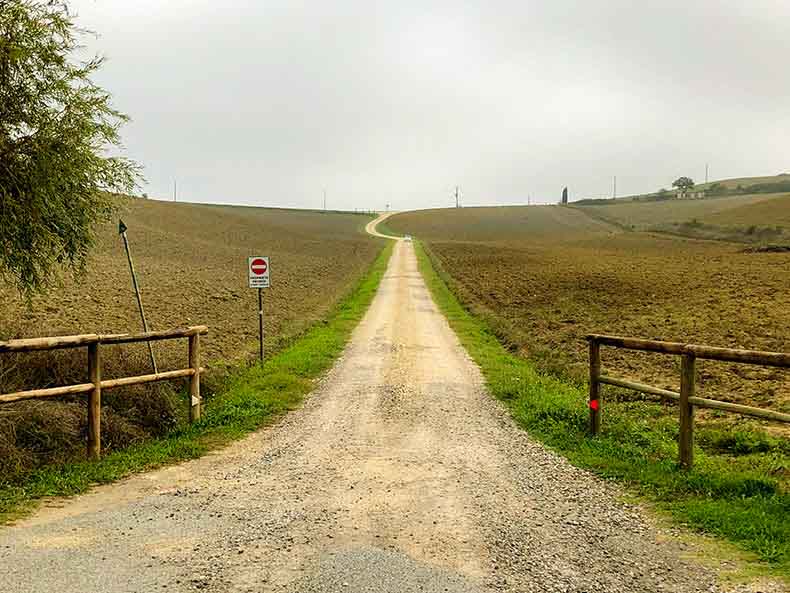 A tuscan gravel road