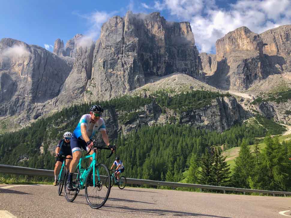 Three rides doing the Sella Ronda loop in the Dolomites Italy
