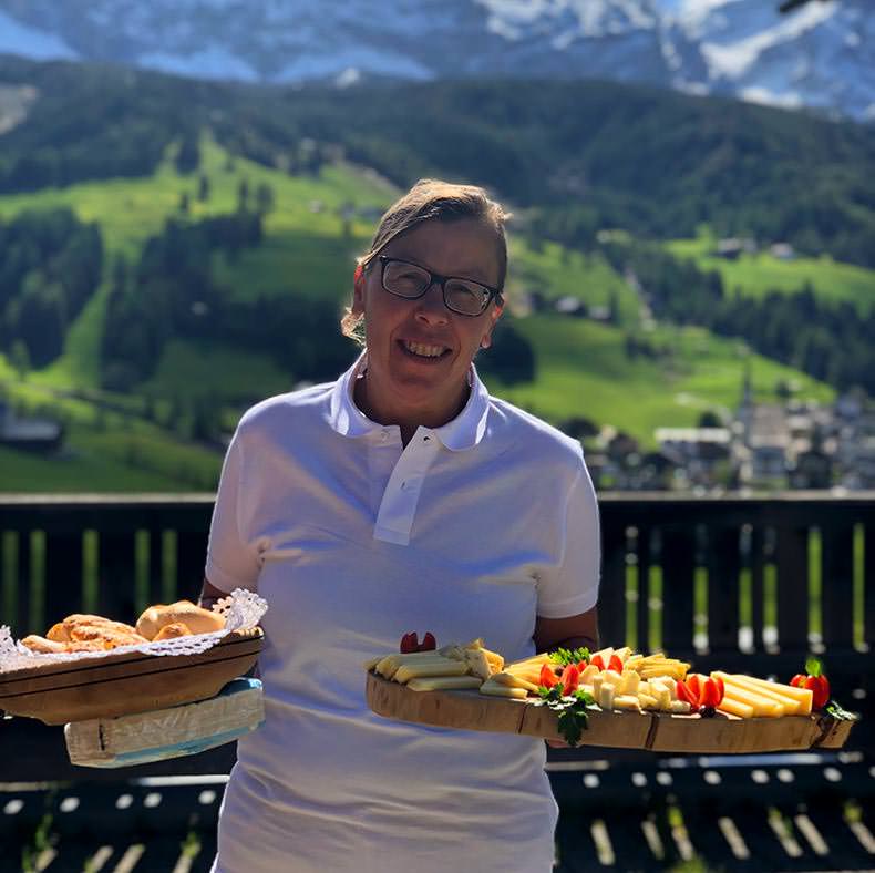 A cheese tasting in the Dolomites