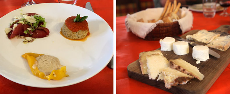 a cheese tasting plate