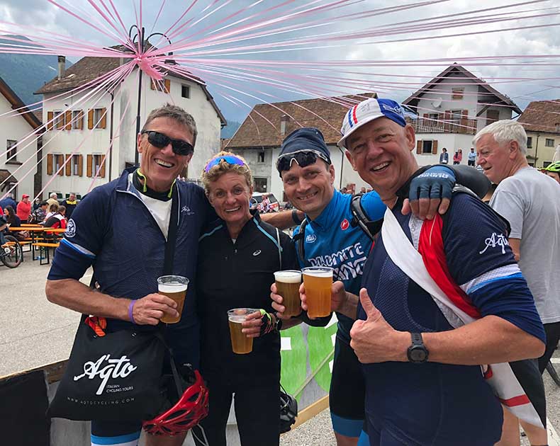 Spectators at the Giro d'Italia cycle race