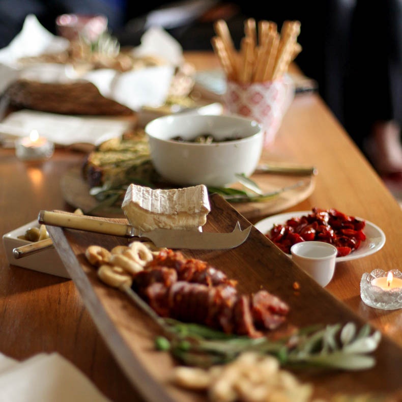 A table filled with mixed antipasti