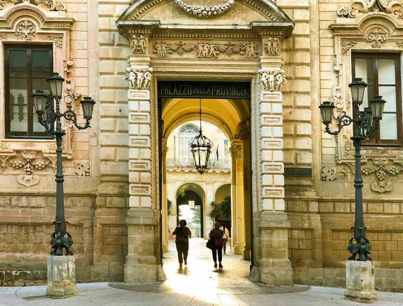 The architecture of Lecce Puglia