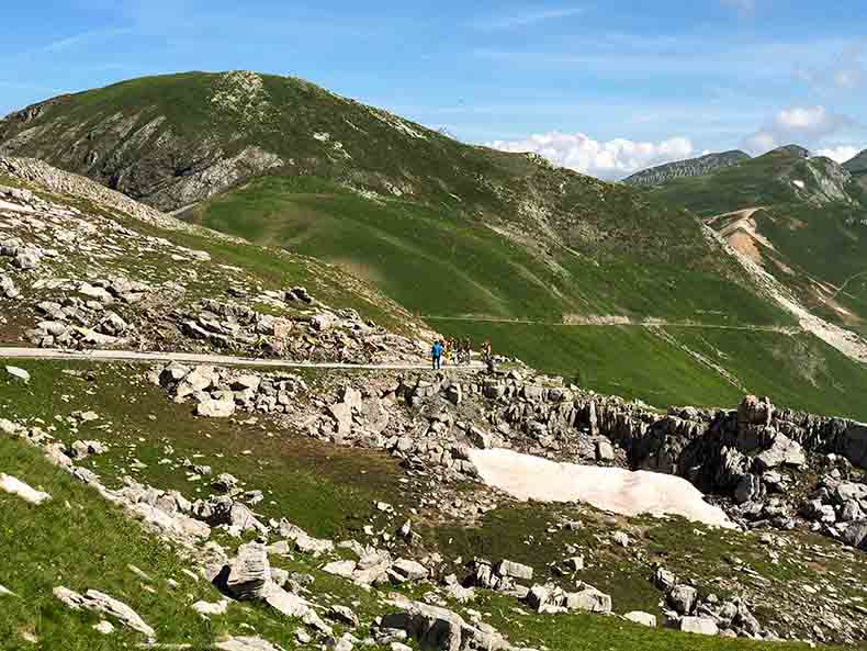 The road up to Colle Fauniera