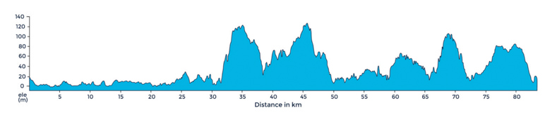 A ride profile illustration