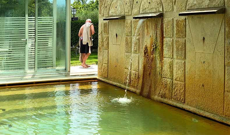 Roman thermal baths in Italy