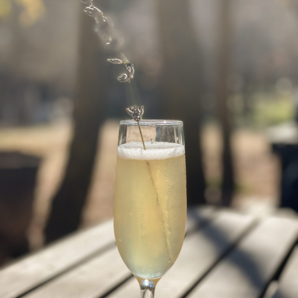 lavender infused champagne