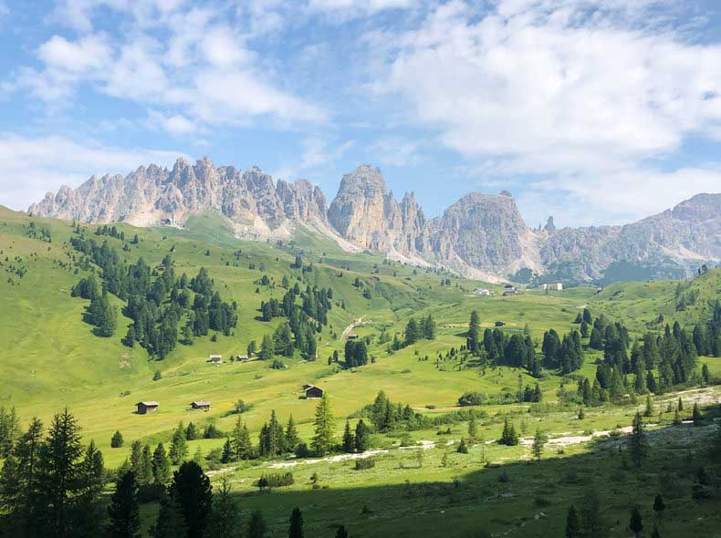 A landscape of the Dolomites