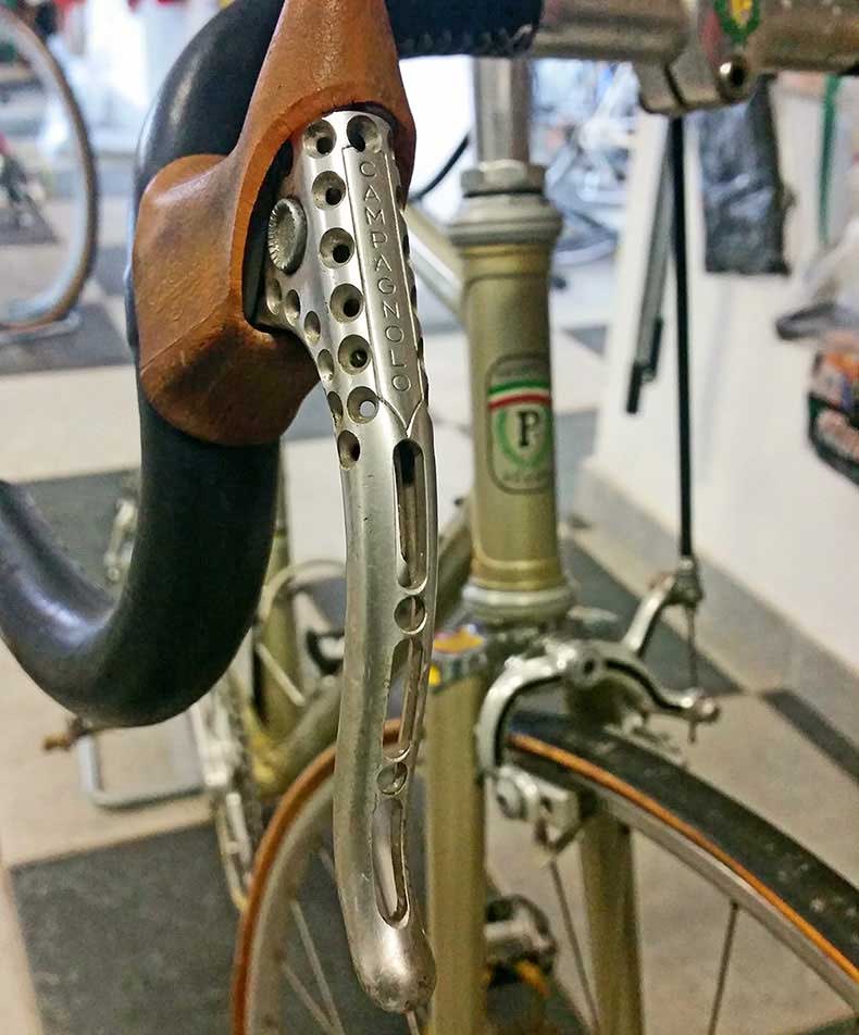 Close up detail of a lightweight paletti bike