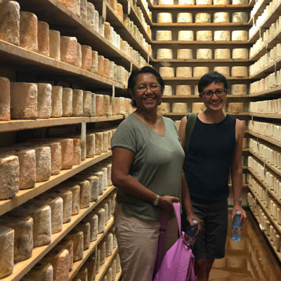 Non riding partners on a cheese tour in Piemonte