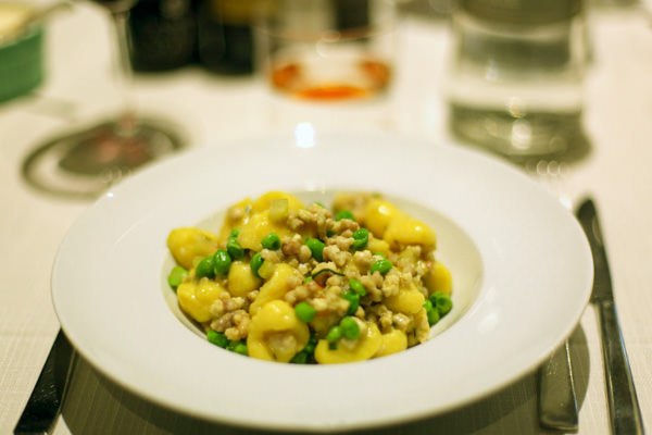 Gnocchi with rabbit