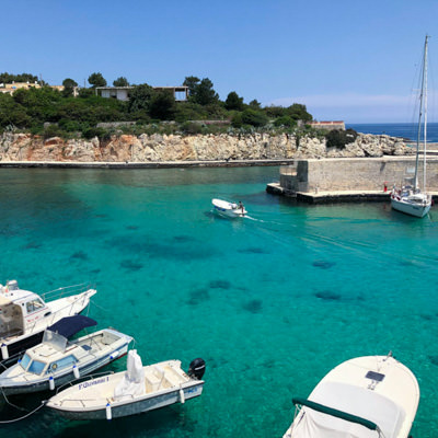 Riding by the sea in Puglia