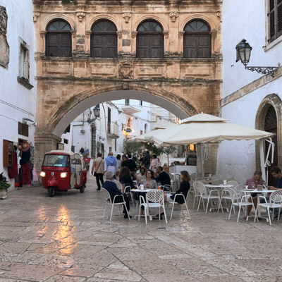 The old whites washed towns of Puglia