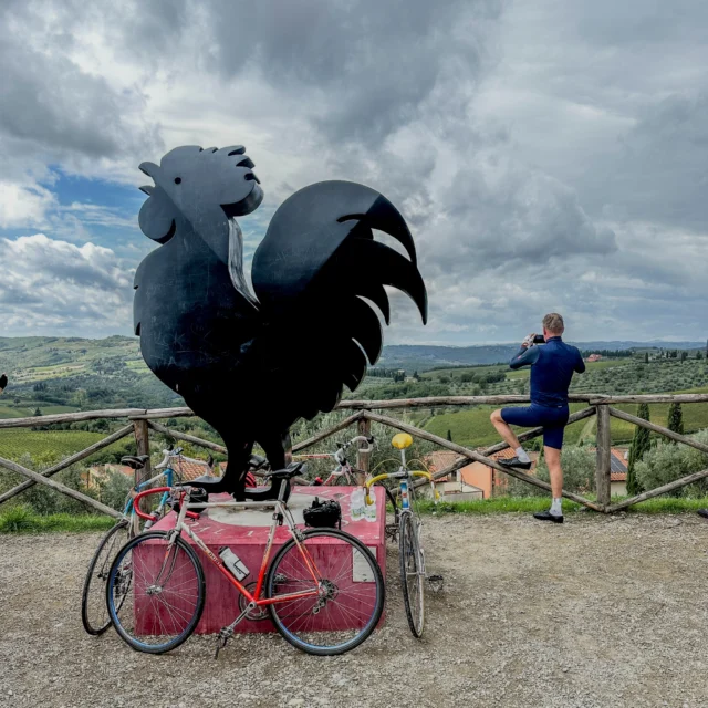 The Gallo Nero or Black Rooster is the iconic symbol of the sensational Chianti Classico and is found dotted throughout the beautiful Chianti region in all shapes and forms. It’s an important part of the area’s rich history and is very cool to see in the form of statues, paintings and drawings on rocks and walls as you roll around this beautiful landscape, and of course on a bottle of wine as you enjoy a traditional Tuscan dinner.