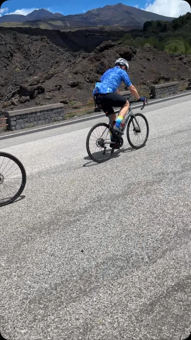 And then there was Etna.
Epic, hard, fun, stunning, spectacular and challenging….
These were just some of the words from our ride group to describe our ascent of the southern side of the mountain with clear, sunny skies.
What a ride!
What a superb day!
